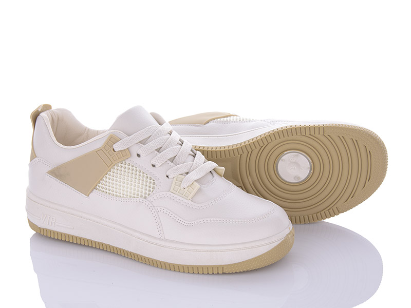 Кроссовки Violeta (36-41) Y169-KZ27 beige-khaki (лето)