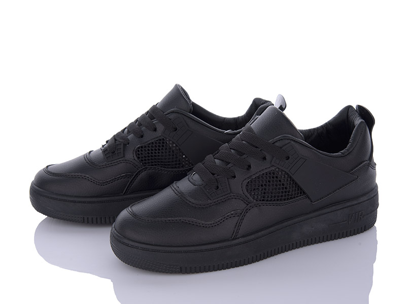 Кроссовки Violeta (36-41) Y169-KZ27 black (лето)