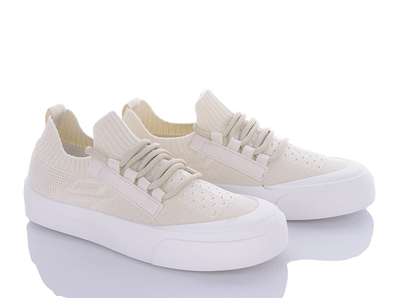 Кроссовки Violeta (36-41) 136-20 beige (лето)