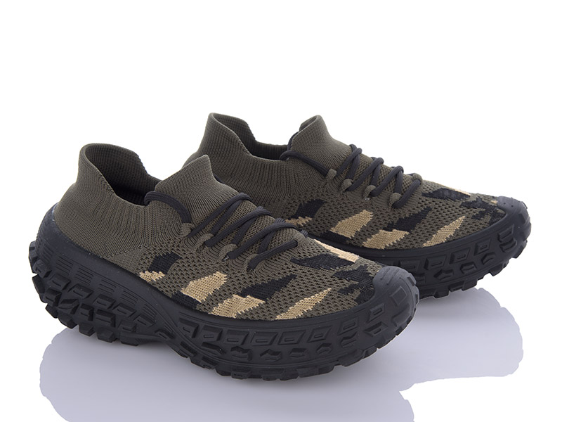 Кроссовки Violeta (36-41) 149-11-3 army green (лето)