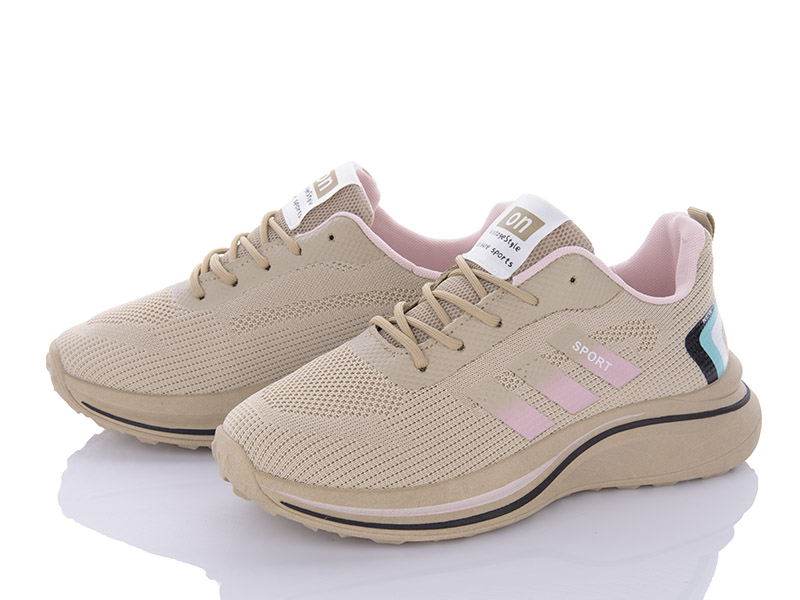 Кроссовки Violeta (36-41) 143-30 khaki (лето)