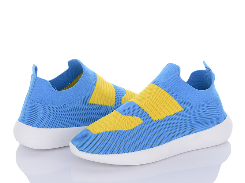 Кроссовки Violeta (36-41) 4-480 blue-yellow (лето)