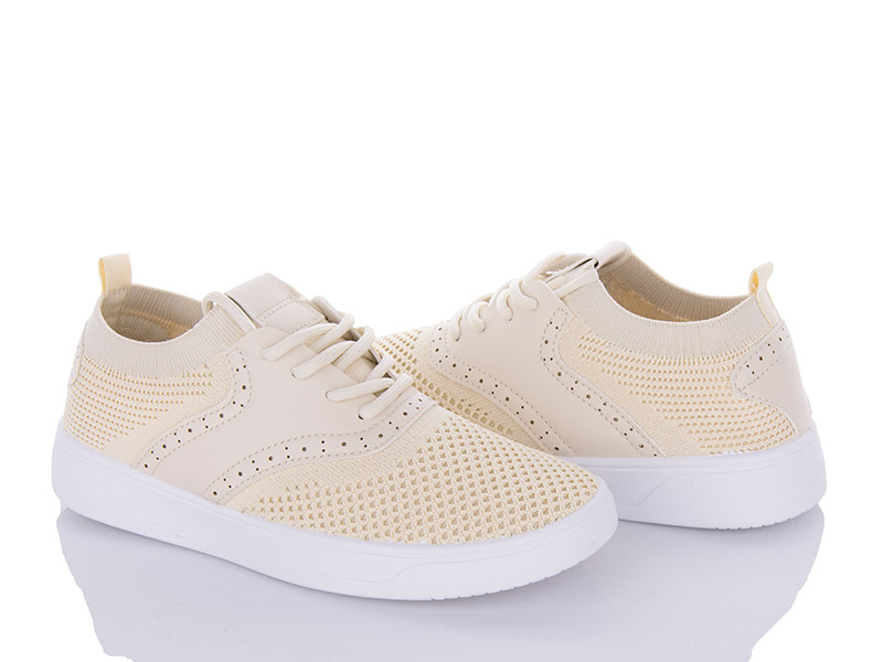 Кроссовки Violeta (36-41) 20-969 beige (лето)