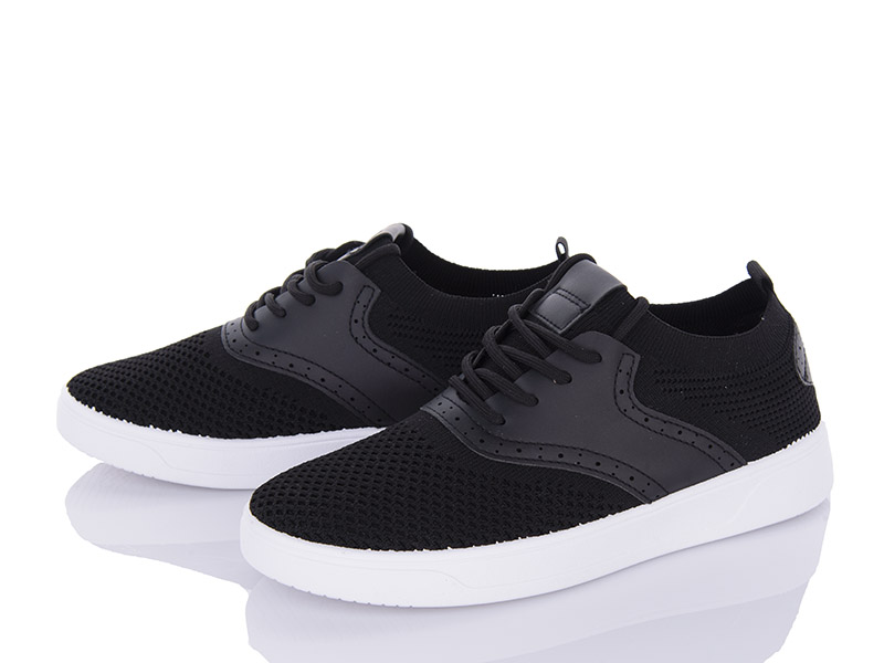 Кроссовки Violeta (36-41) 20-969 black (лето)