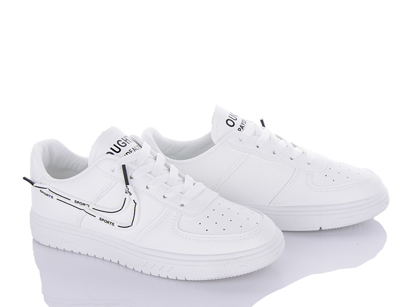 Кроссовки Violeta (36-40) 176-11 white-black (деми)
