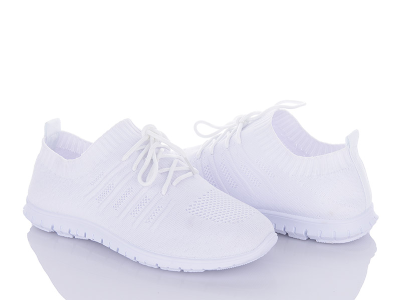 Кроссовки Violeta (36-41) 20-650 all white (лето)