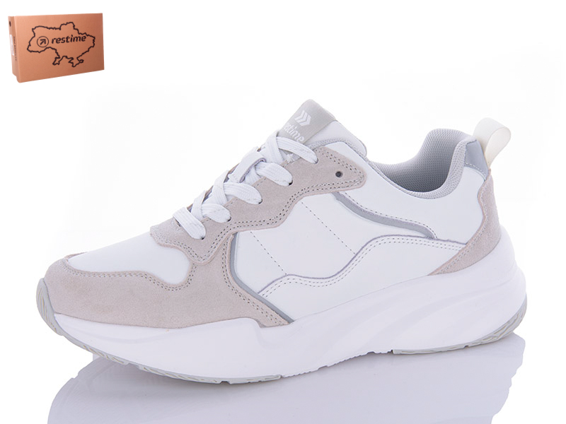 Кроссовки Restime (36-41) AWB24014 white (деми)