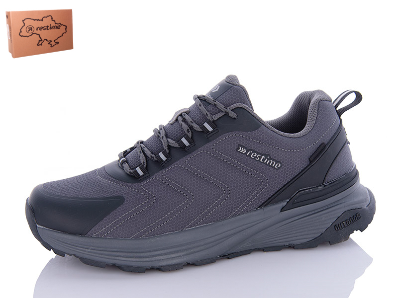 Кроссовки Restime (41-45) TMB24094 grey (деми)