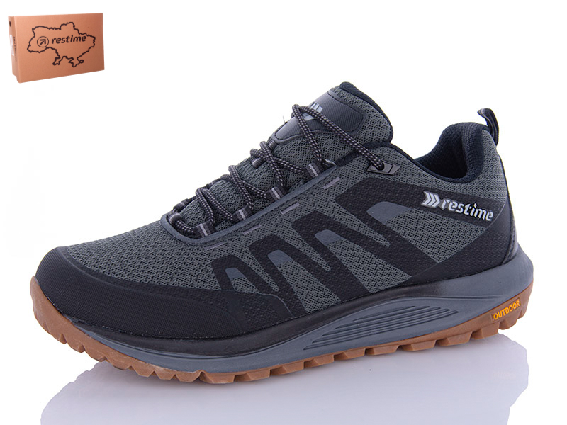Кроссовки Restime (41-45) OMB24051 grey (деми)