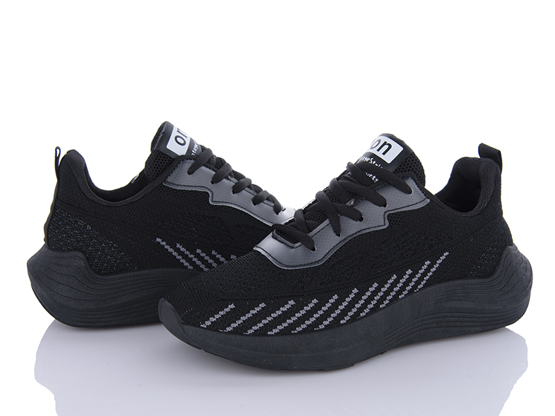 Кроссовки Violeta (36-41) 176-39 black (лето)