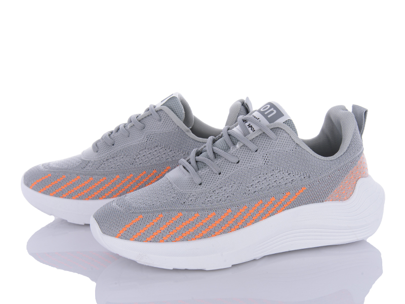 Кроссовки Violeta (36-41) 176-39 grey (лето)