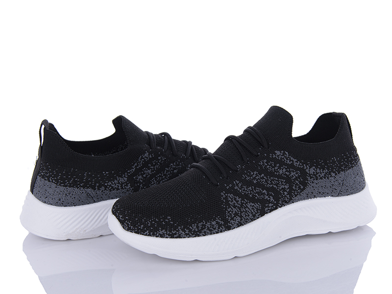 Кроссовки Violeta (36-41) 149-46 black (лето)
