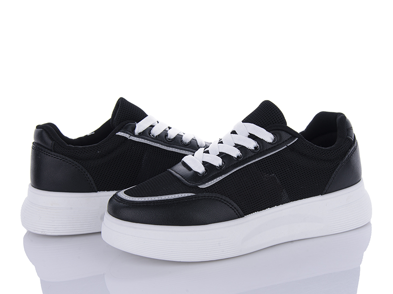 Кроссовки Violeta (36-41) 149-52 black (лето)
