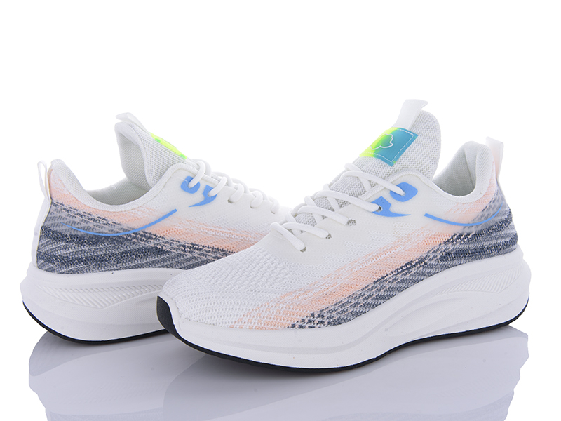 Кроссовки Violeta (36-41) 176-33 white-grey (деми)