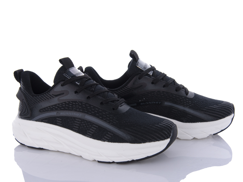 Кроссовки Violeta (36-41) 20-1028 black (лето)