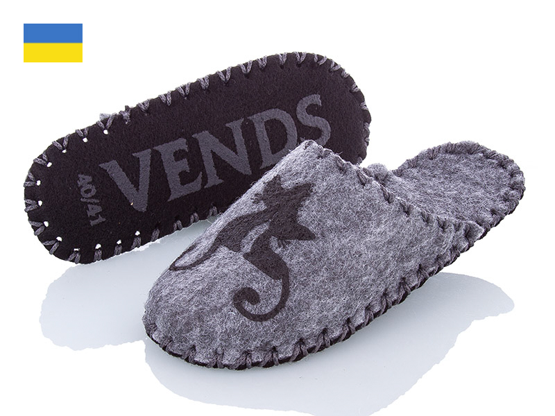 Тапочки Active (36-41) 217 сірий (зима)