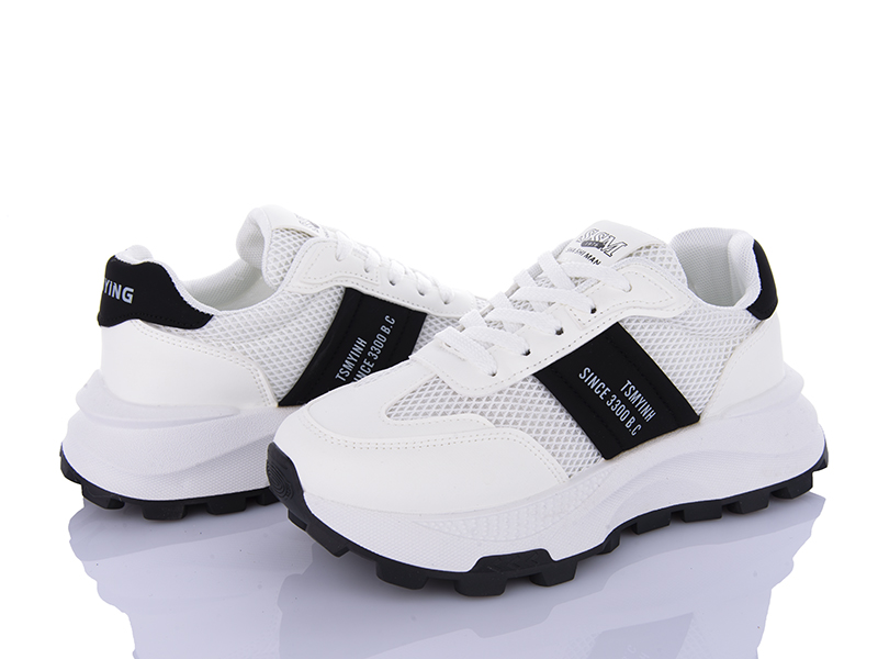 Кроссовки Violeta (36-41) 149-53 white-black (деми)