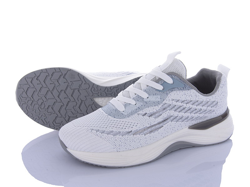 Кроссовки Violeta (36-41) 149-58 white-grey (деми)