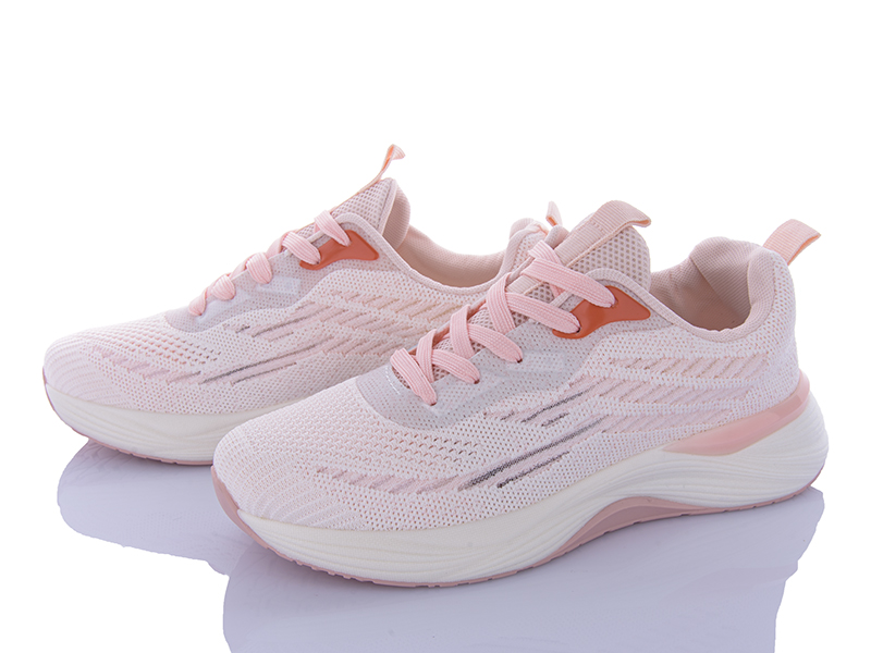 Кроссовки Violeta (36-41) 149-58 white-pink (деми)