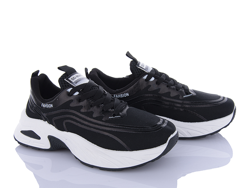 Кроссовки Violeta (36-41) 149-62 black (деми)