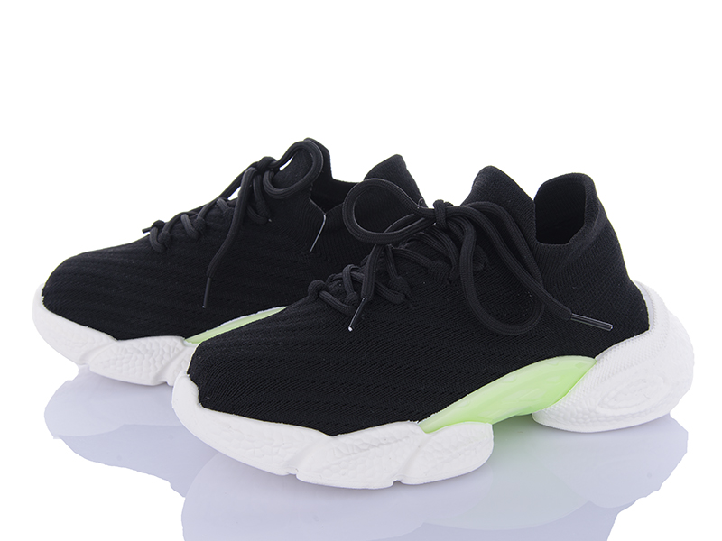 Кроссовки Violeta (36-40) 182-44 black (лето)