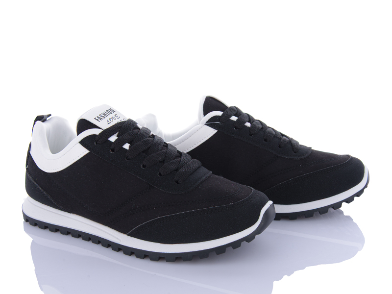 Кроссовки Violeta (36-41) 182-48 black (деми)