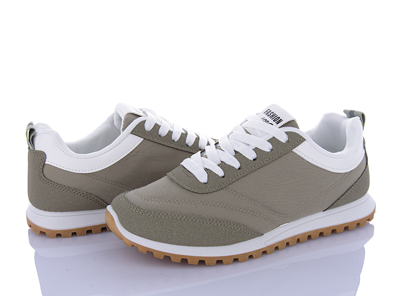 Кроссовки Violeta (36-41) 182-48 olive (деми)