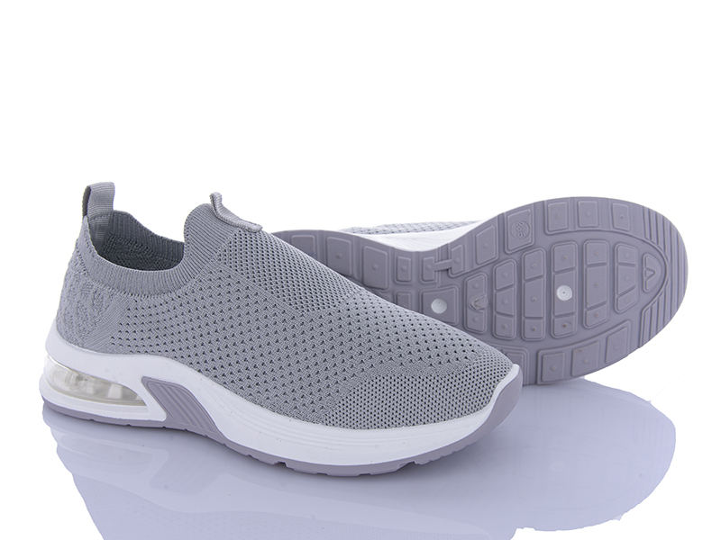 Кроссовки Violeta (36-41) 92-34 all grey (лето)