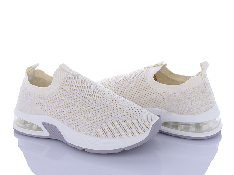 Кроссовки Violeta (36-41) 92-34 beige (лето)