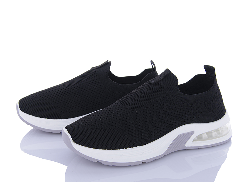 Кроссовки Violeta (36-41) 92-34 black (лето)