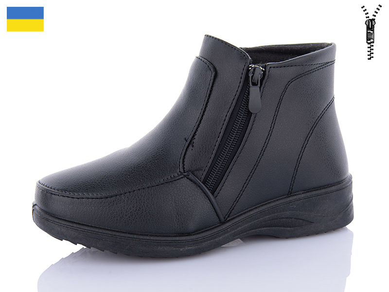 Ботинки ABA (38-43) D24 black (деми)