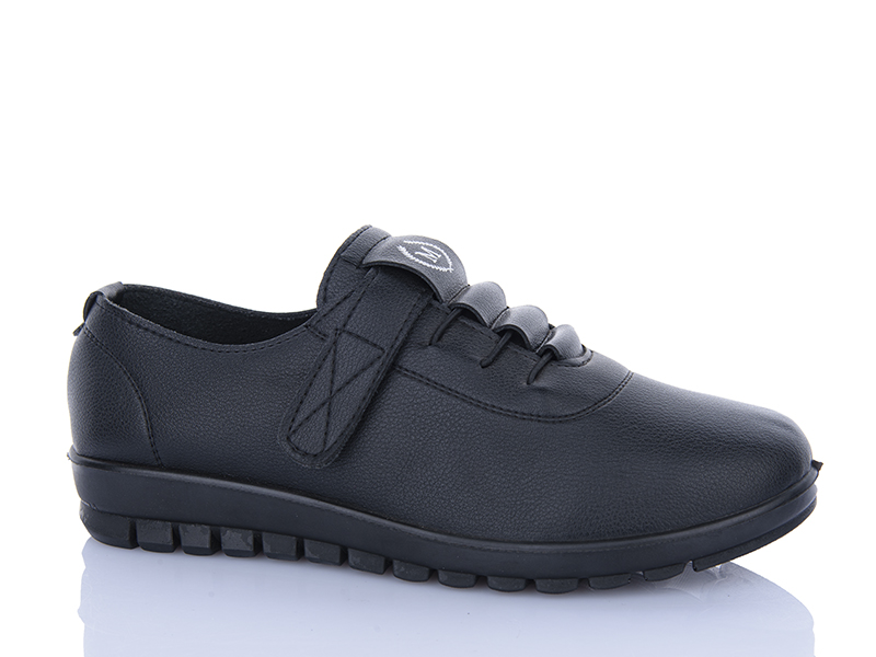 Туфли ABA (38-43) 5099 black (деми)