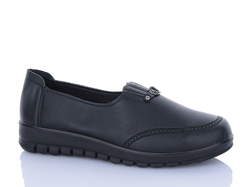 Туфли ABA (38-43) 5503 black (деми)