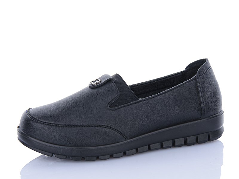 Туфли ABA (38-43) 5507 black (деми)