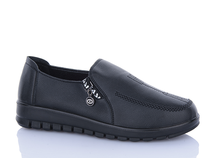 Туфли ABA (38-43) 5508 black (деми)