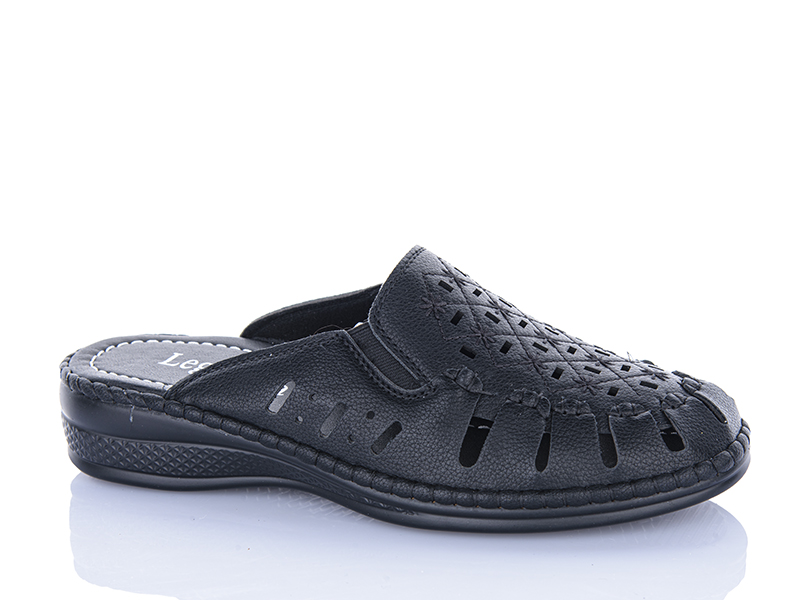 Шлепанцы Leguzaza (37-42) 501-3 black (лето)