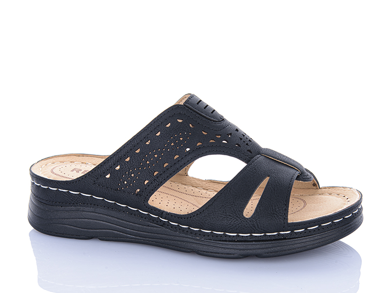 Шлепанцы Leguzaza (37-42) C77 black (лето)