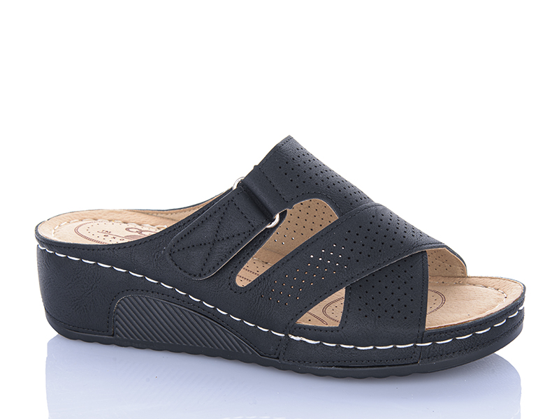 Шлепанцы Leguzaza (37-42) H1-10 black (лето)