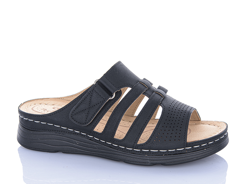 Шлепанцы Leguzaza (37-42) H1-8 black (лето)