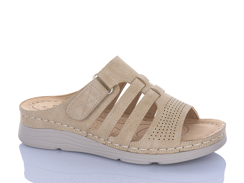 Шлепанцы Leguzaza (37-42) H1-8 d.beige (лето)