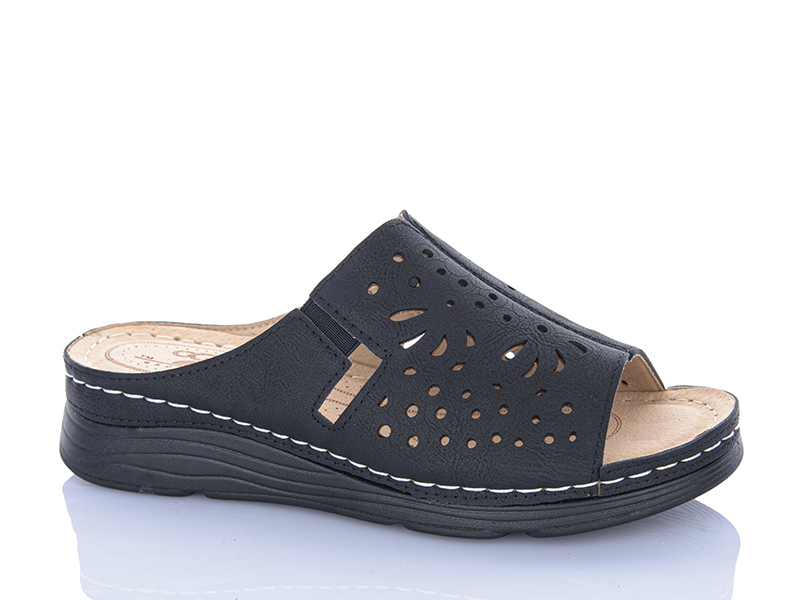 Шлепанцы Leguzaza (37-42) H1-9 black (лето)