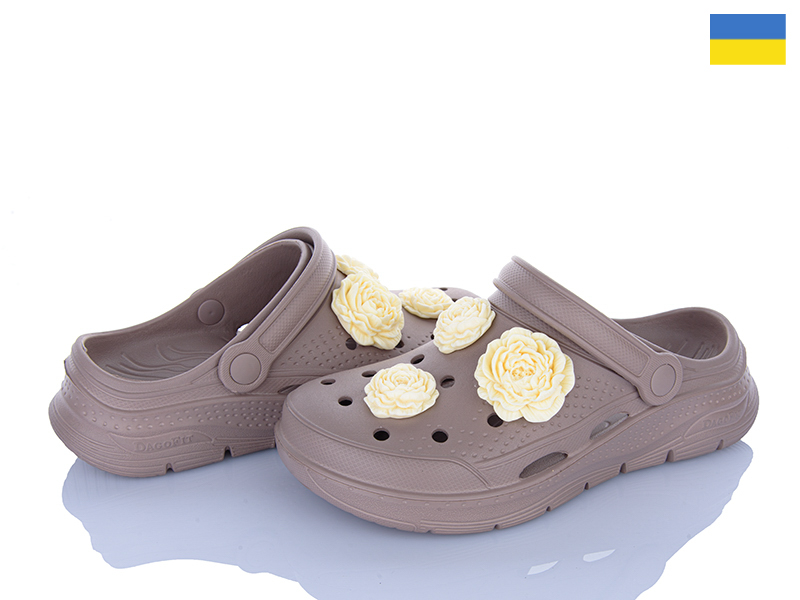 Кроксы Roks (36-41) 411 капучино (лето)