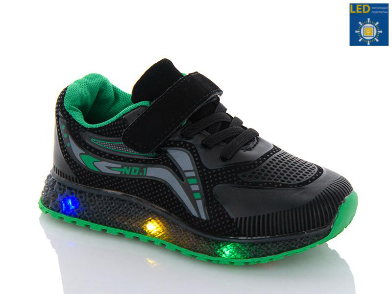 Кроссовки OkShoes (25-30) CP232-2 LED (деми)