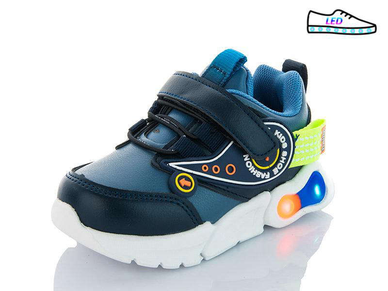 Кроссовки OkShoes (23-28) WM452-3 LED (деми)