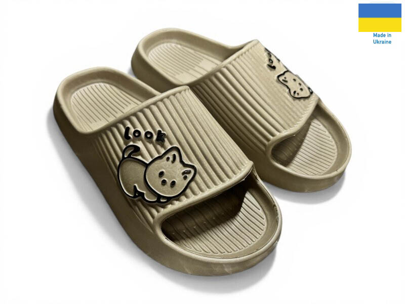 Шлепанцы Rai shoes (36-41) 104 капучіно (лето)