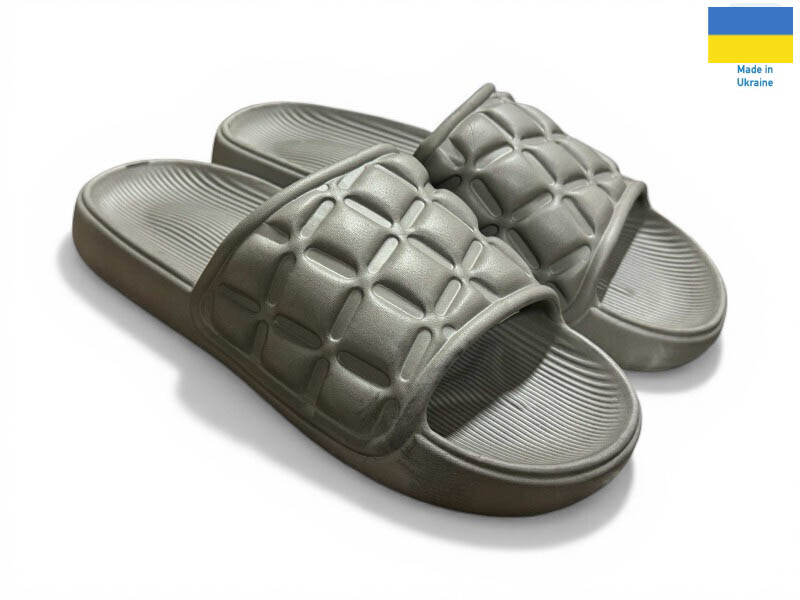 Шлепанцы Rai shoes (36-41) 116 графіт (лето)