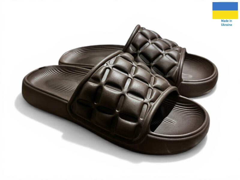 Шлепанцы Rai shoes (36-41) 116 шоколад (лето)