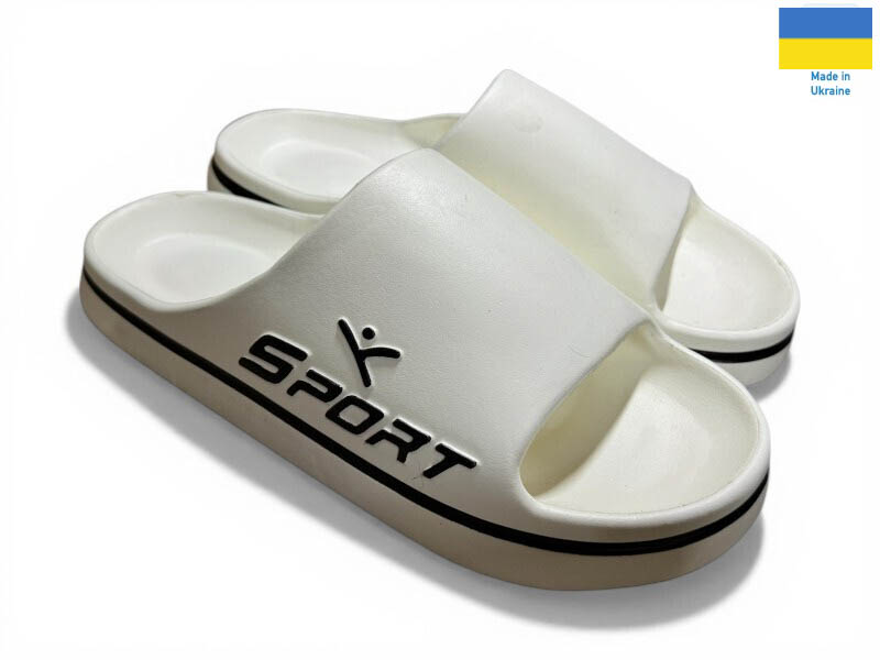 Шлепанцы Rai shoes (41-46) 403 білий (лето)
