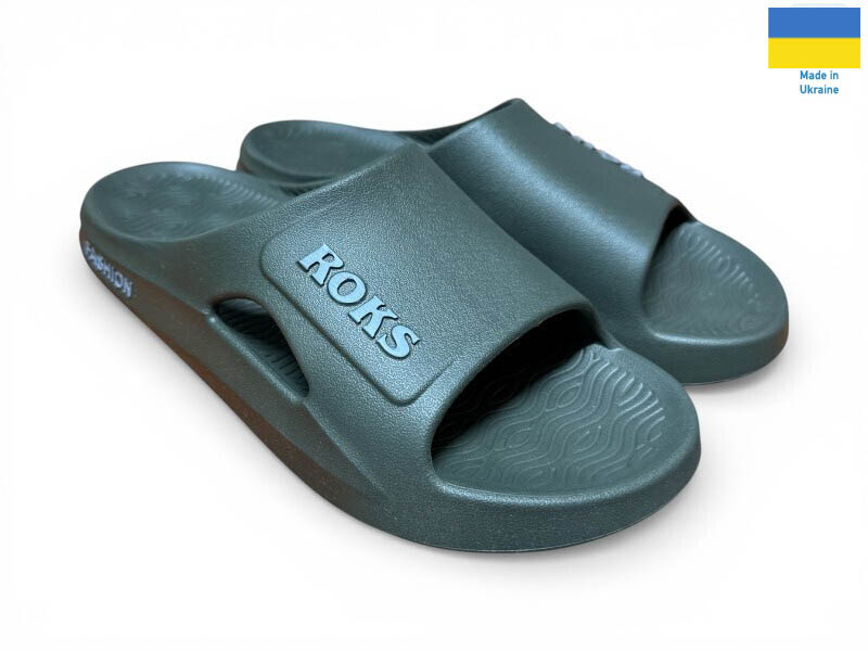 Шлепанцы Rai shoes (41-45) 511-17 хакі (лето)