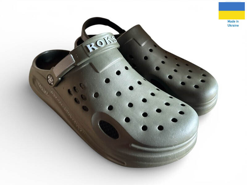 Кроксы Rai shoes (41-44) 516-017 хакі (лето)